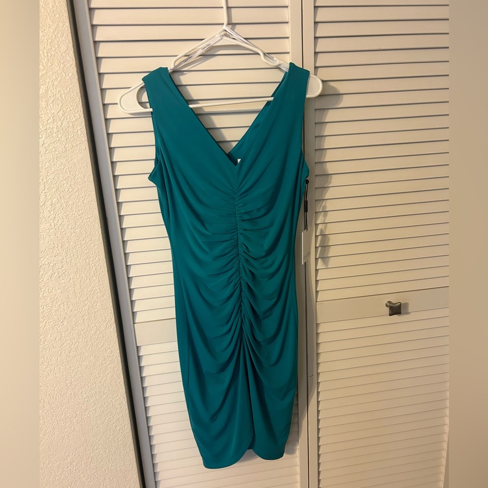 NWT Calvin Klein size 2 blue dress.